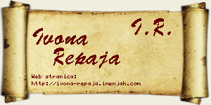 Ivona Repaja vizit kartica